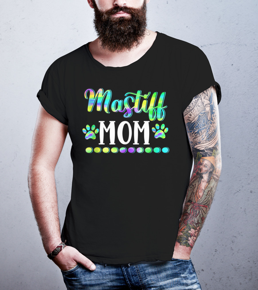 Mastiff Mom Cute Dog Owner Lover Mother Mas T-Shirt