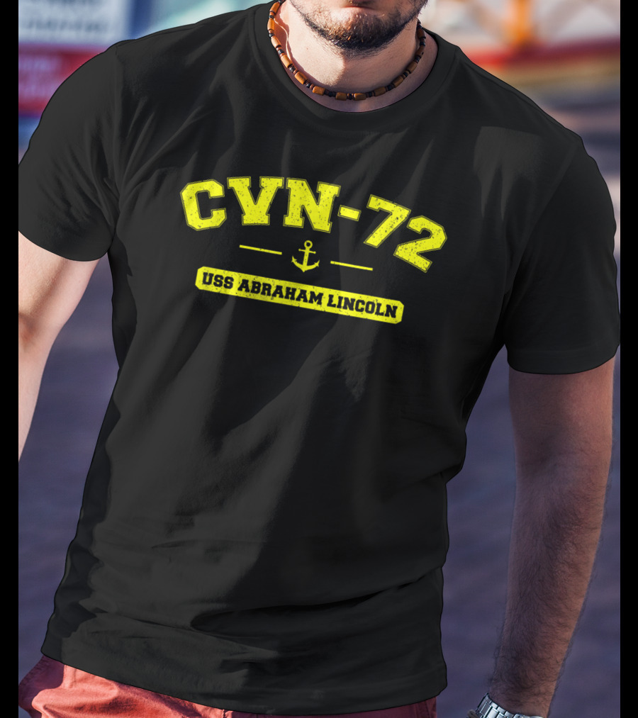 CVN-72 USS Abraham Lincoln Navy Ship Anchor T-Shirt