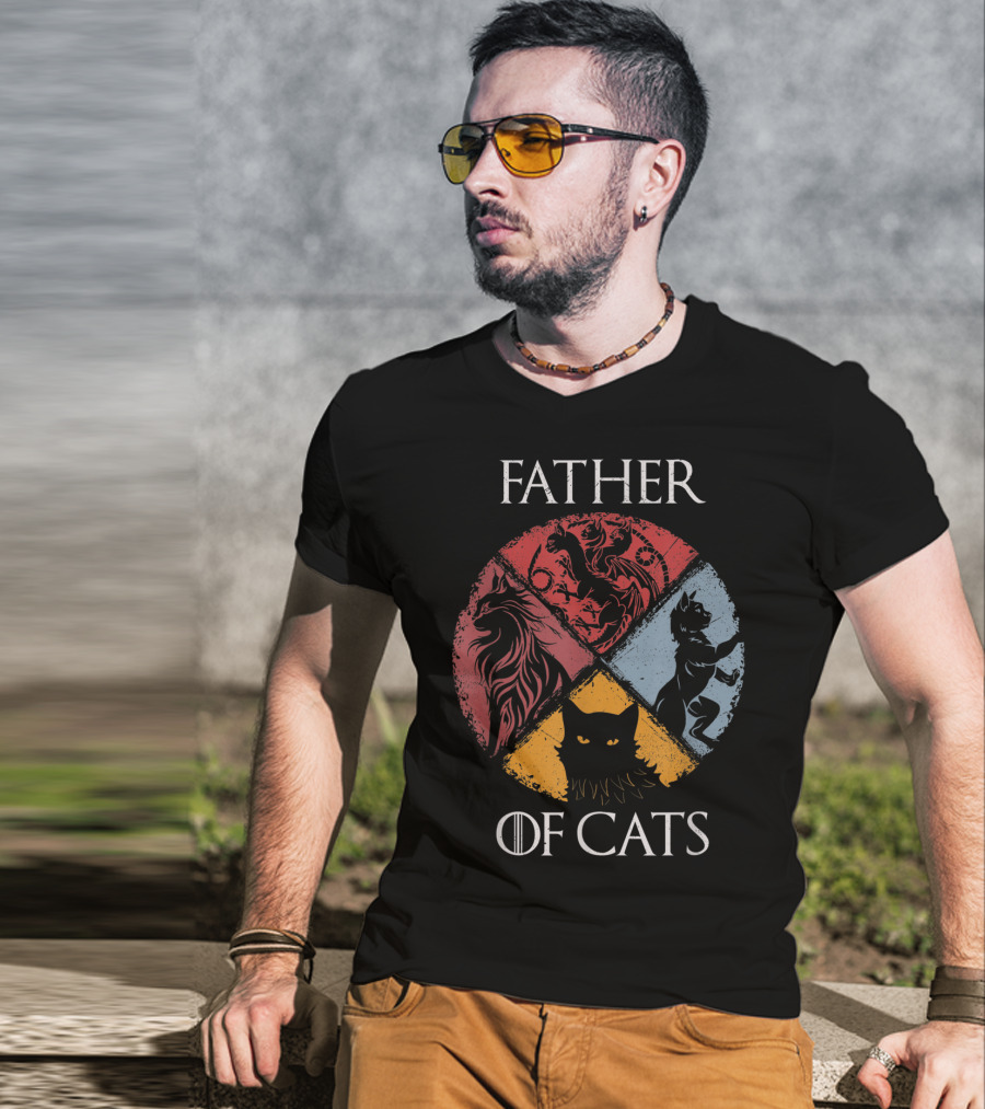 Father Of Cats Game Of Thrones Cat Dad Fabulou House T-Shirt