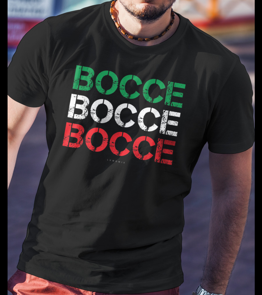 BOCCE BOCCE BOCCE Funny Italian Sport Lumowix T-Shirt
