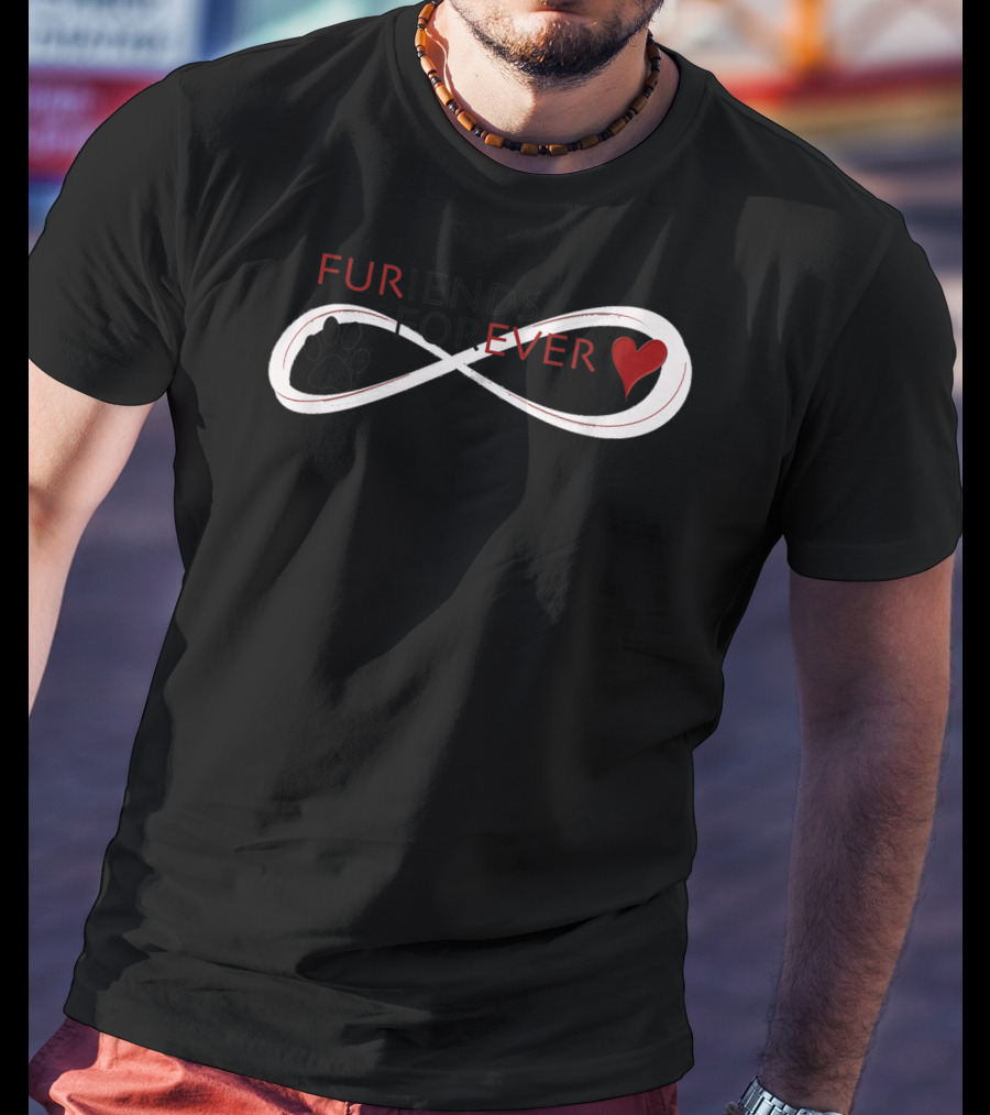 Furiends Forever Animal Infinity Paw Heart Love Sweet T-Shirt