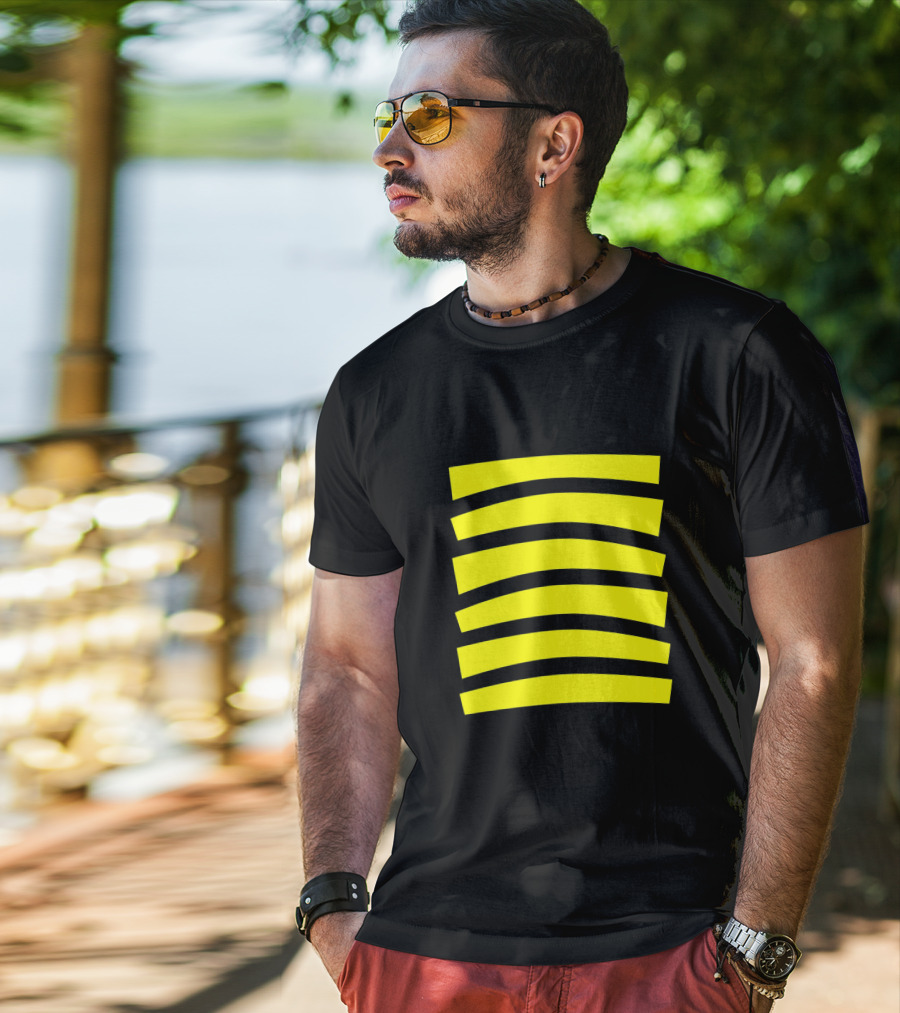 Cute Honeybee Halloween Costume Top With Yellow Stripes T-Shirt
