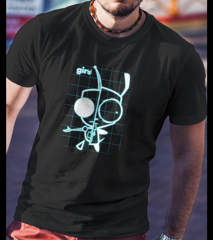 Nickelodeon Invader Zim GIR X-Ray Schematic T-Shirt