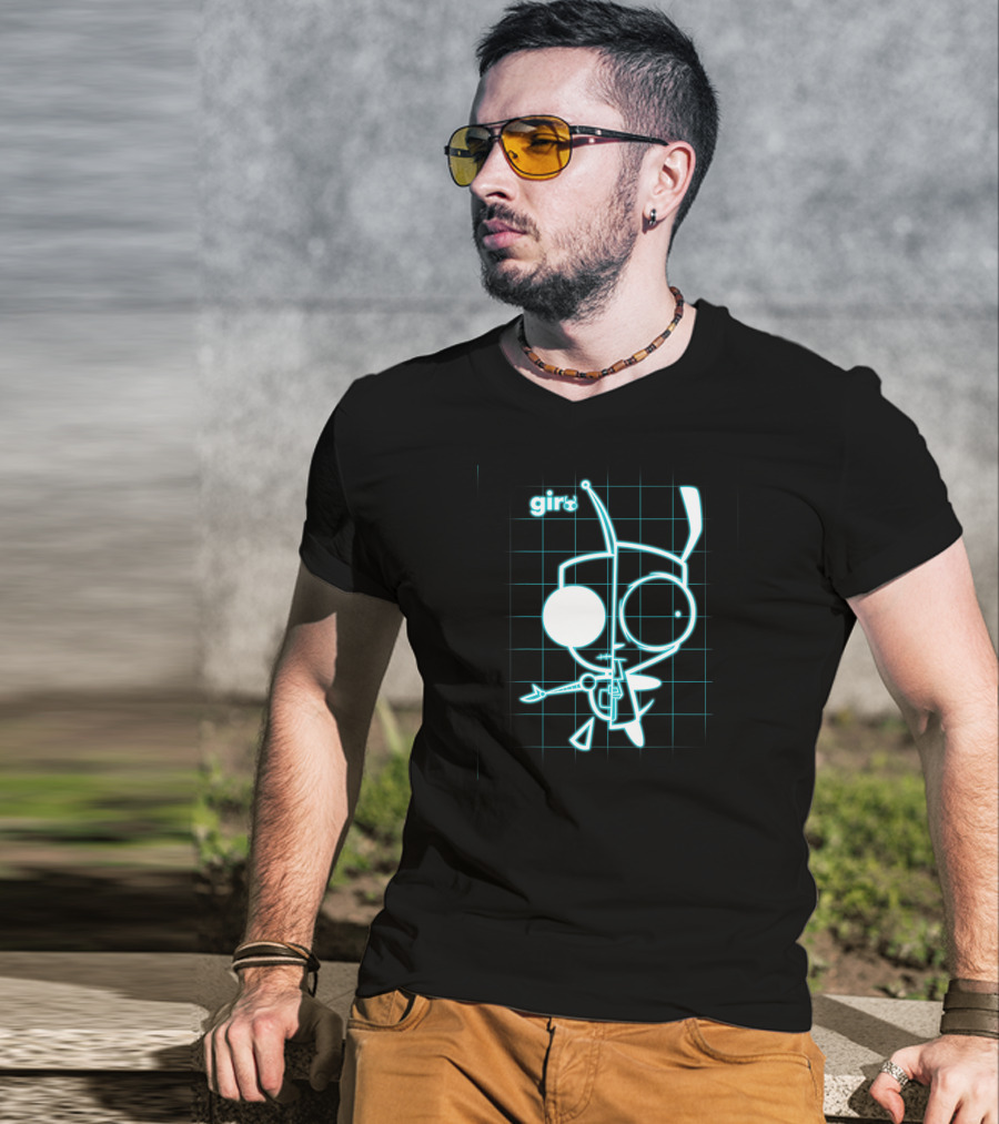 Nickelodeon Invader Zim GIR X-Ray Schematic T-Shirt