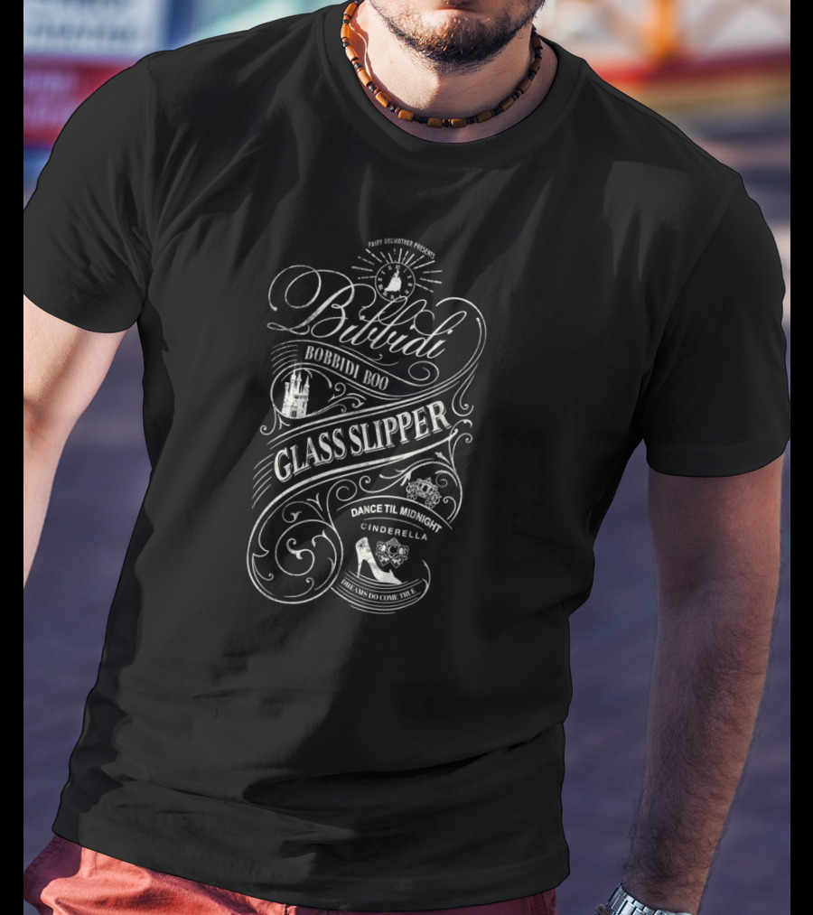 Cinderella Bibbidi Bobbidi Boo Glass Slipper Dance Til Midnight T-Shirt