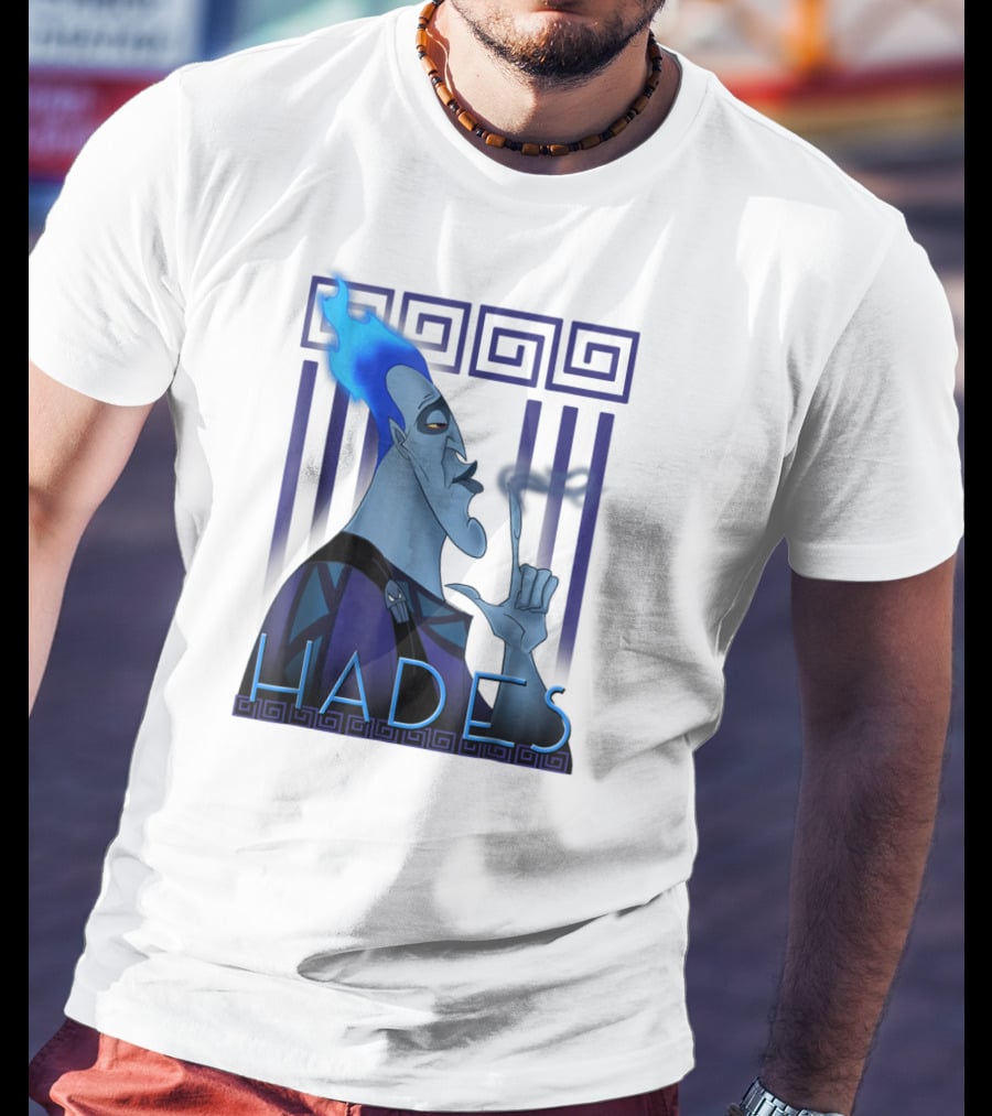 Disney Hercules Hades Geometric Greek T-Shirt