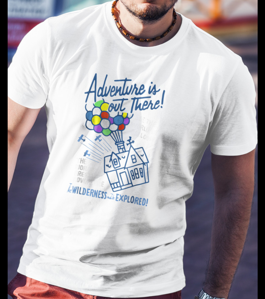 Adventure Is Out There Wilderness Must Be Explored Disney Pixar UP Vintage Craft T-Shirt