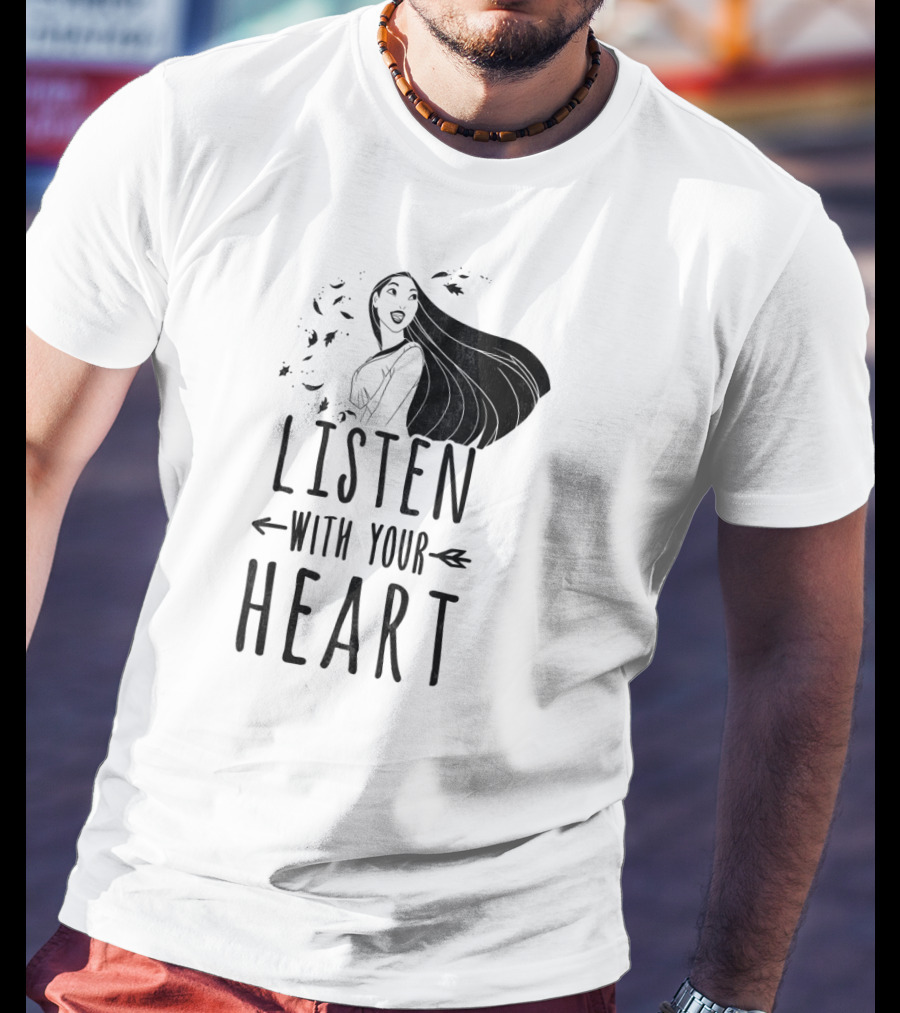 Disney Pocahontas Listen With Your Heart Arrow T-Shirt