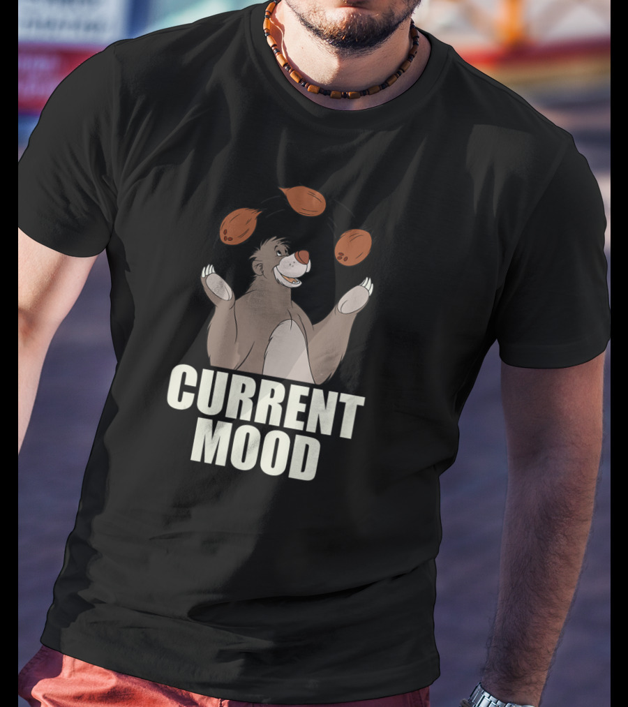 Disney The Jungle Book Baloo Juggling Nuts Current Mood T-Shirt