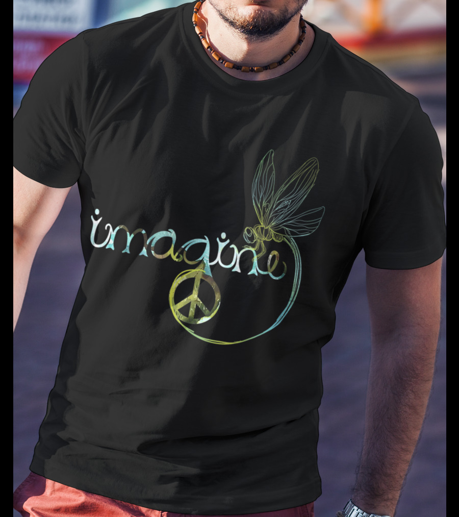 Imagine Peace Dragonfly Harmony T-Shirt