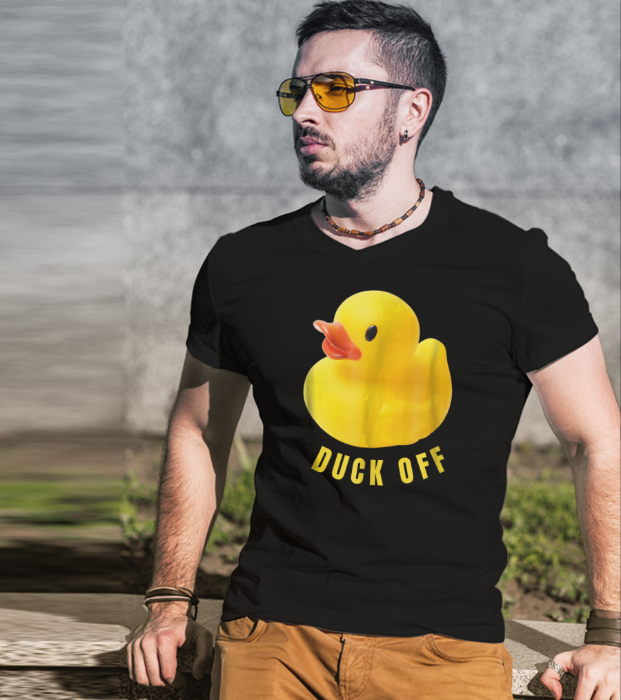 DUCK OFF Cute Duck Rubber Duckling T-Shirt