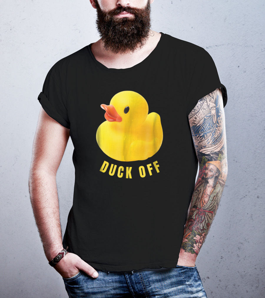 DUCK OFF Cute Duck Rubber Duckling T-Shirt