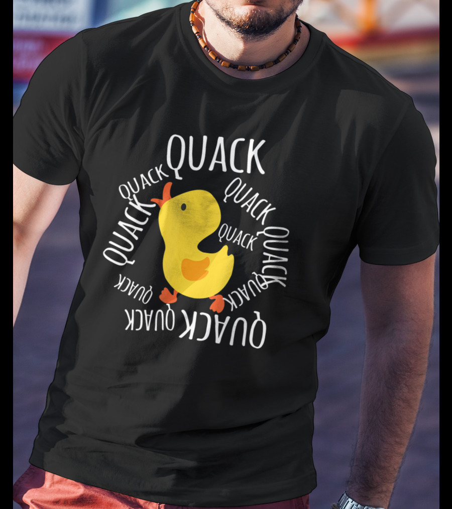 Quack Quack Quack Quack Yellow Duck Quack Overload T-Shirt