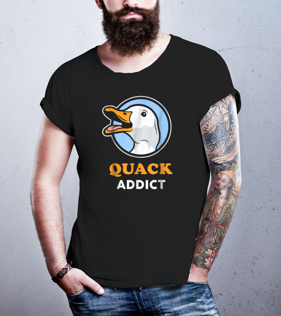 Quack Addict Funny White Pekin Duck Pet Owner T-Shirt