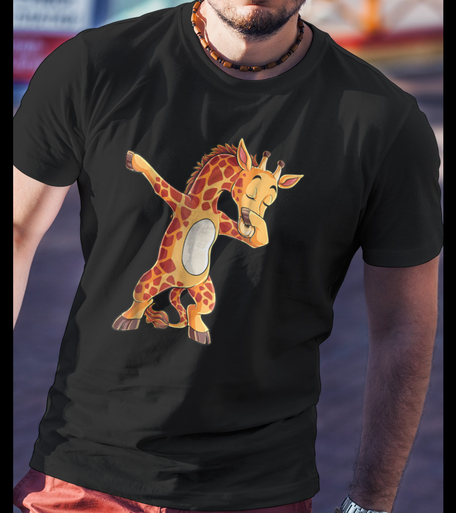 Dabbing Giraffe Cute Funny Dance Giraffes Dab T-Shirt