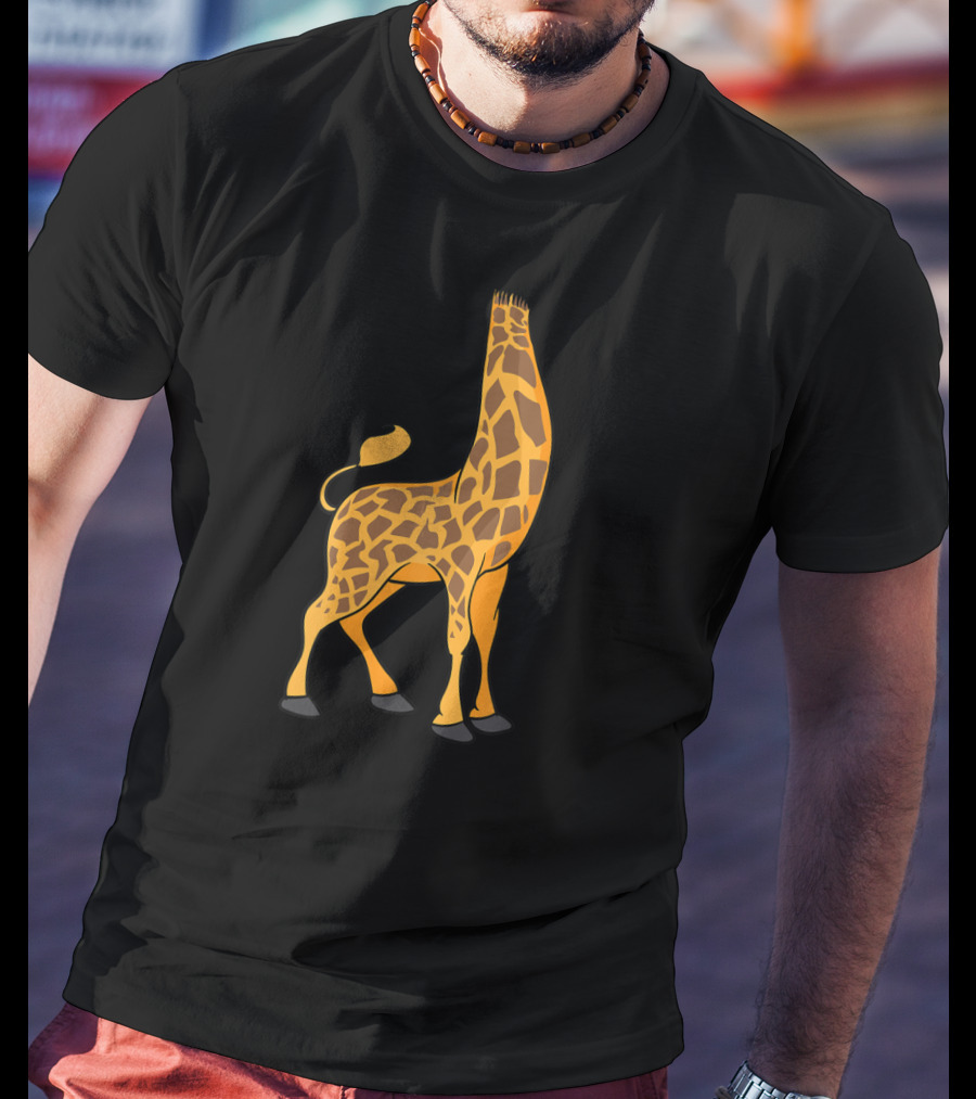 Headless Giraffe Halloween Costume Cool Animal Dress Up T-Shirt