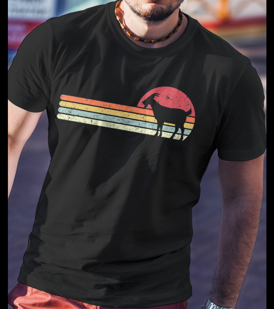 Retro Sunset Goat T-Shirt