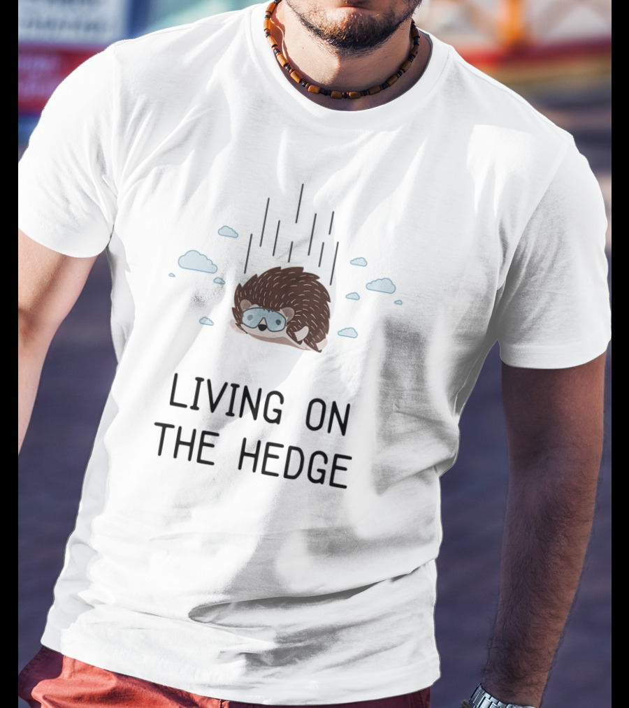 Living On The Hedge Hedgehog Kids Cute Hedgehog Girls T-Shirt