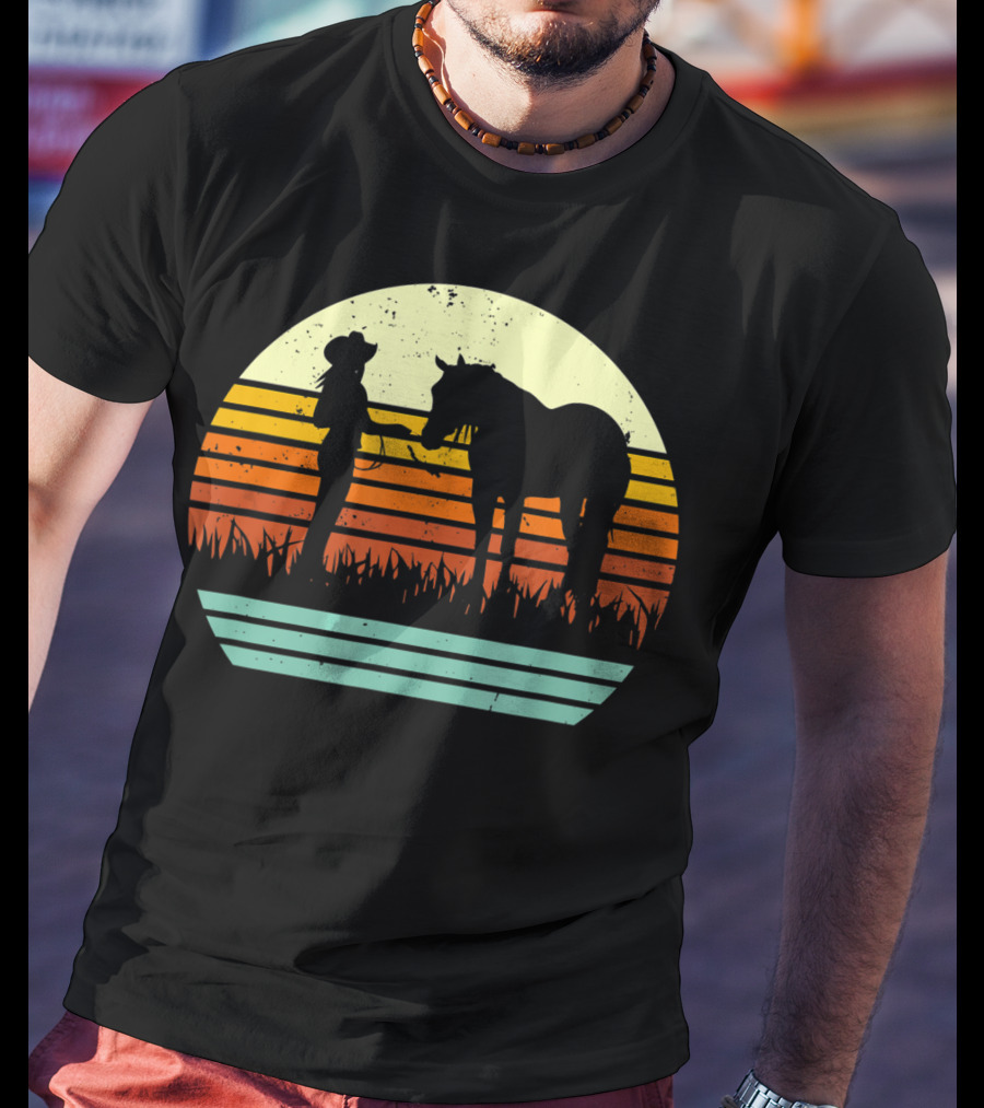 Vintage Retro Halter Horse Show T-Shirt