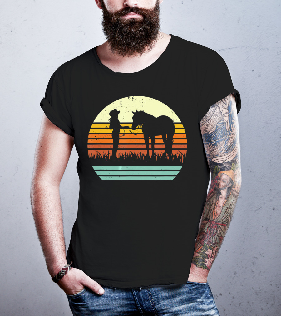 Vintage Retro Halter Horse Show T-Shirt