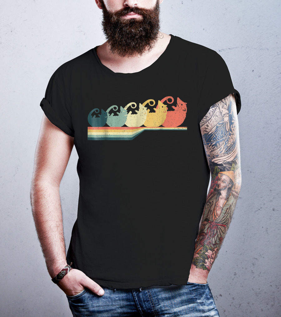 OPOSSUM Vintage Style Retro Rainbow T-Shirt