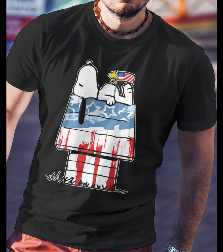 America Snoopy Patriotic The Peanuts Movie Homeland T-Shirt