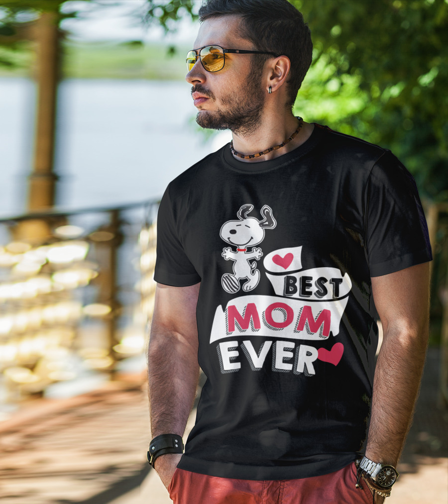 Best Mom Ever Snoopy Mother's Day Peanuts Movie T-Shirt