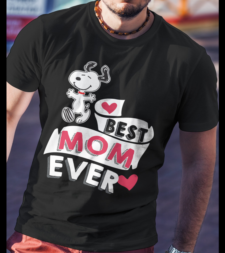 Best Mom Ever Snoopy Mother's Day Peanuts Movie T-Shirt