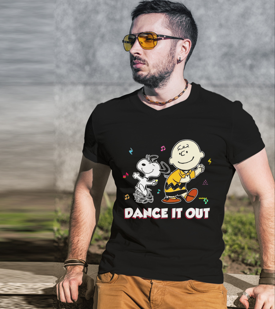 Dance It Out With Snoopy And Charlie Brown From The Peanuts Movie T-Shirt