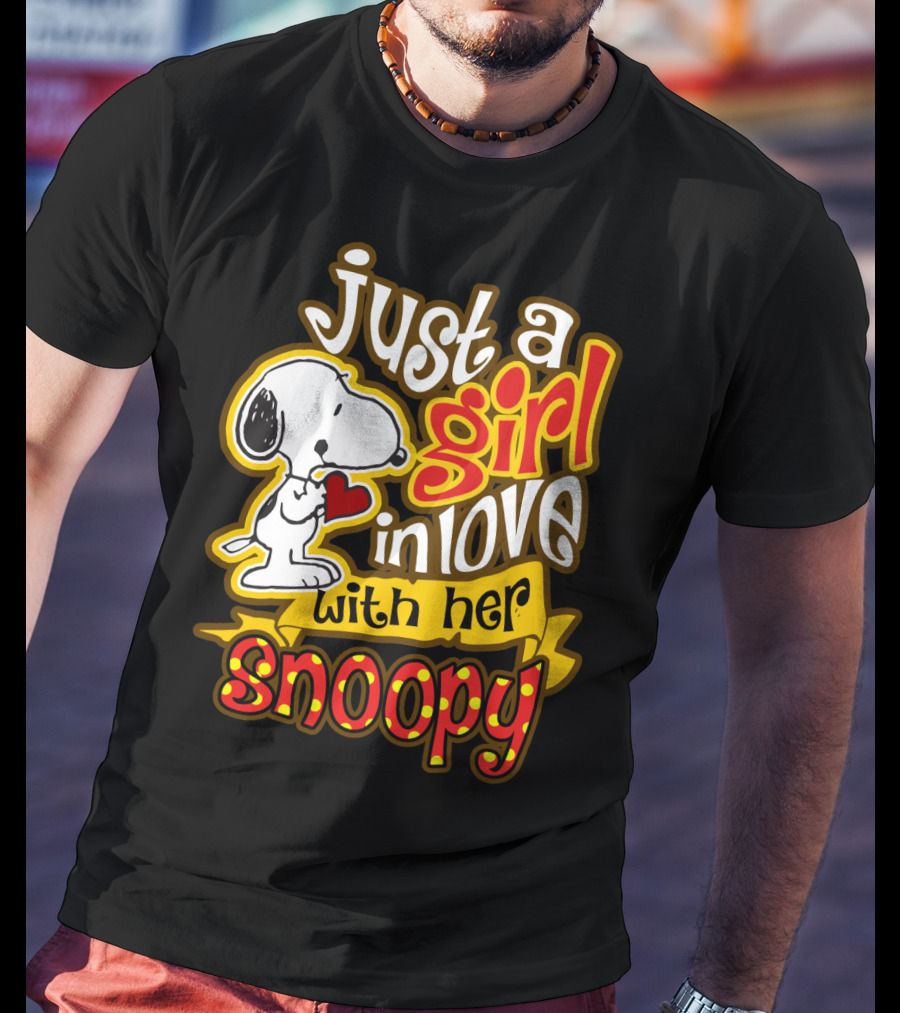 Just A Girl In Love With Her Snoopy Peanuts Movie T-Shirt