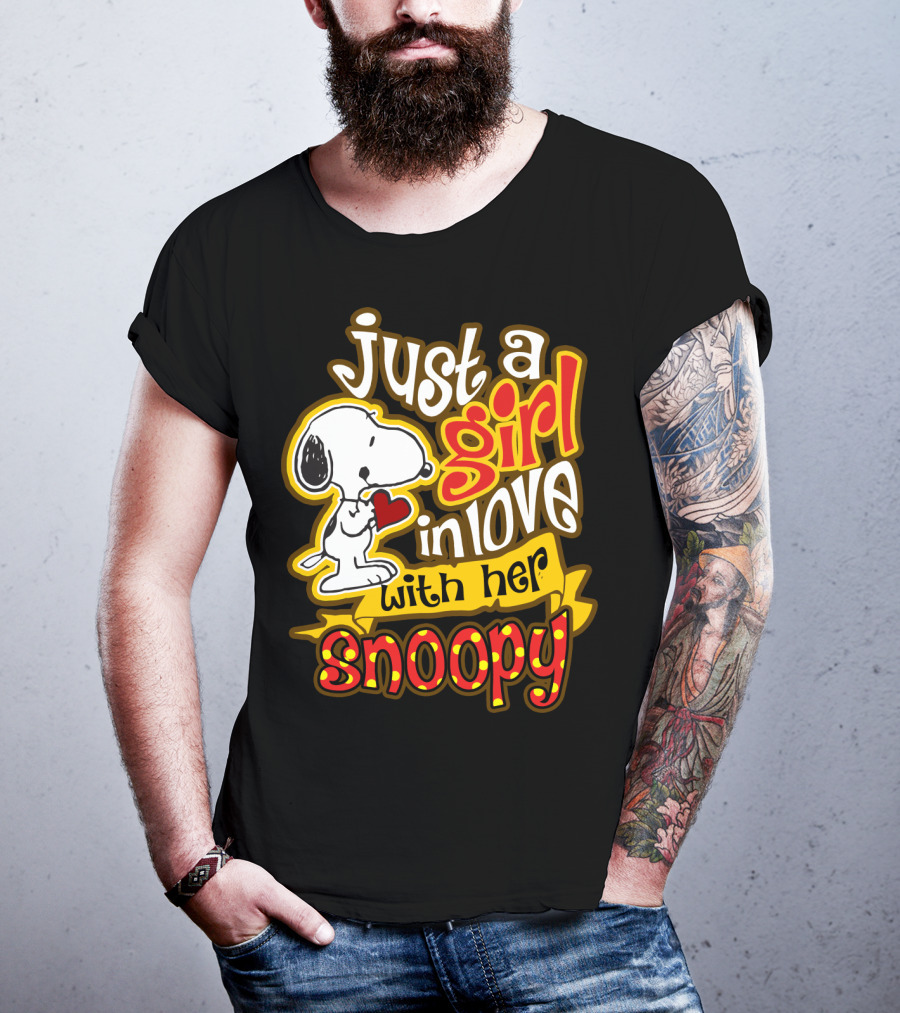 Just A Girl In Love With Her Snoopy Peanuts Movie T-Shirt