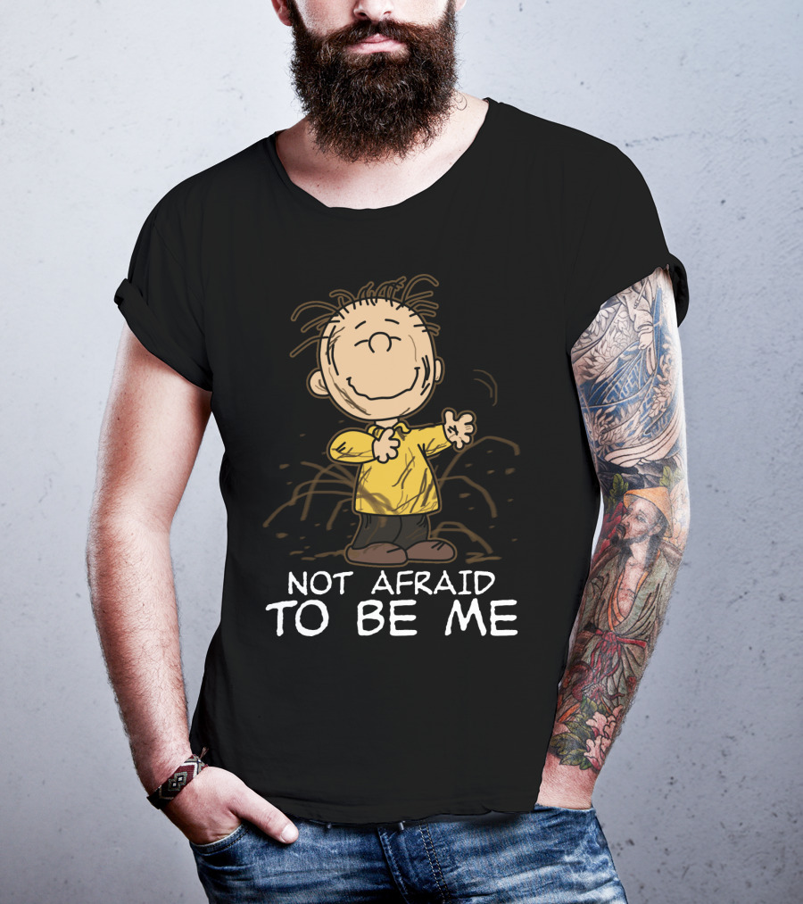 Not Afraid To Be Me Peanuts Movie Charlie Brown T-Shirt
