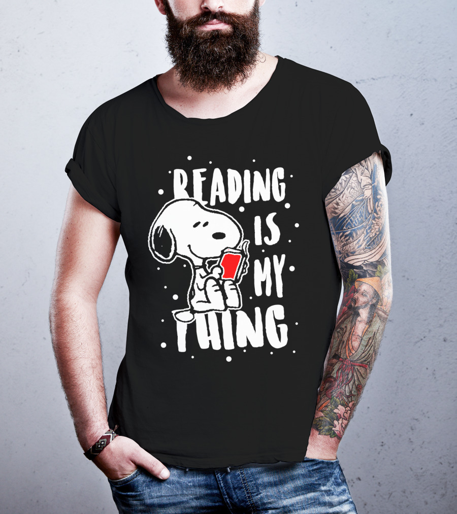 Reading Is My Thing Snoopy The Peanuts Movie T-Shirt