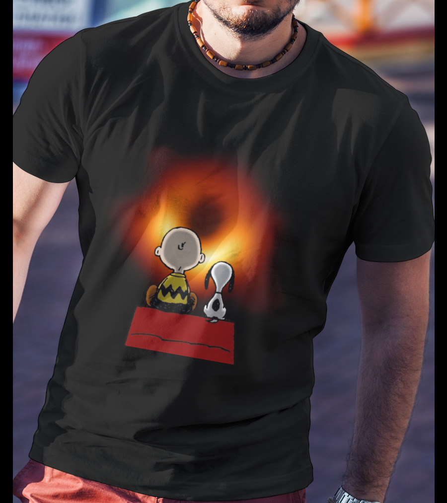 Snoopy Black Hole Peanuts Movie Scene T-Shirt