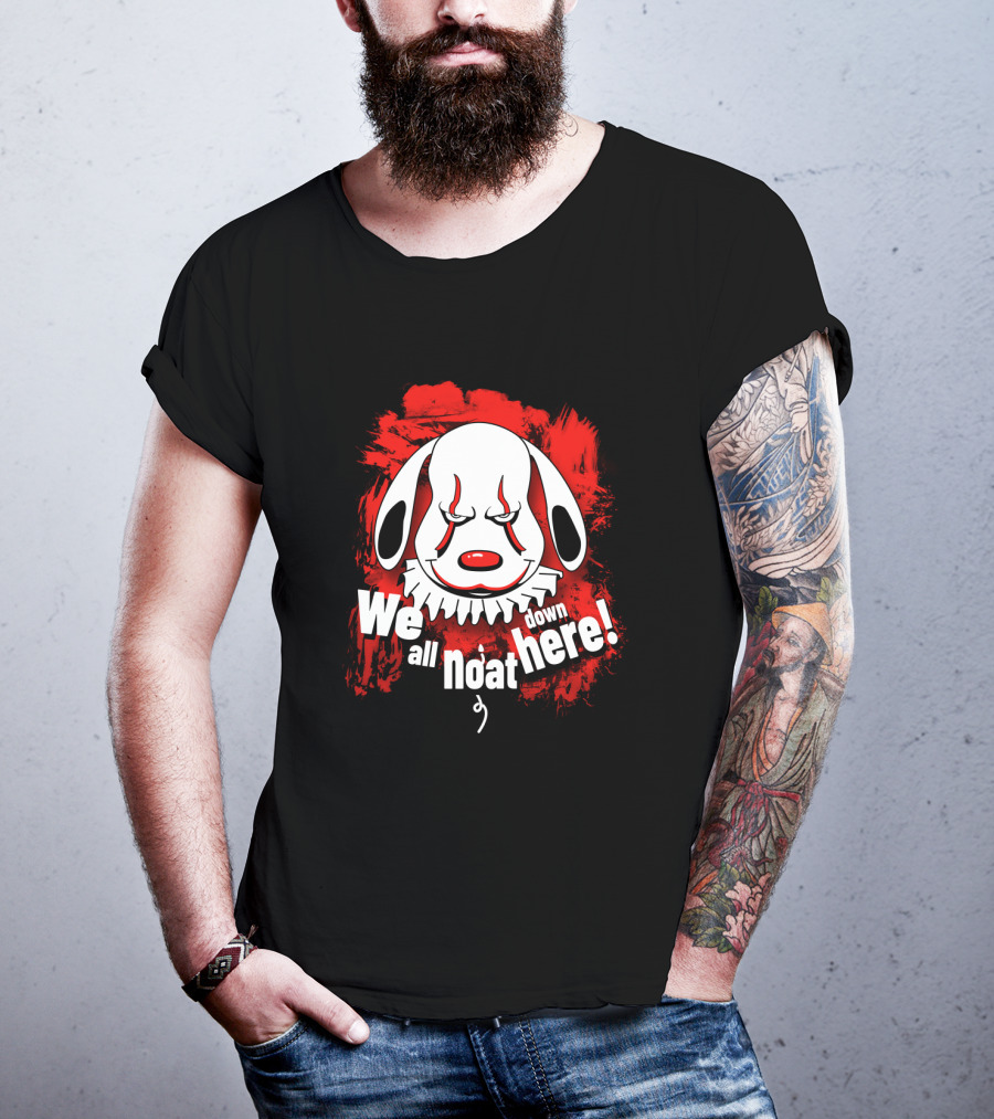 We All Float Pennywise Halloween Peanuts Snoopy Crossover T-Shirt