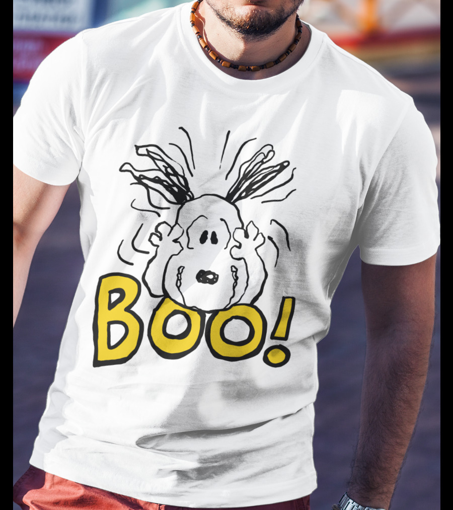 BOO Halloween Snoopy The Peanuts Movie T-Shirt