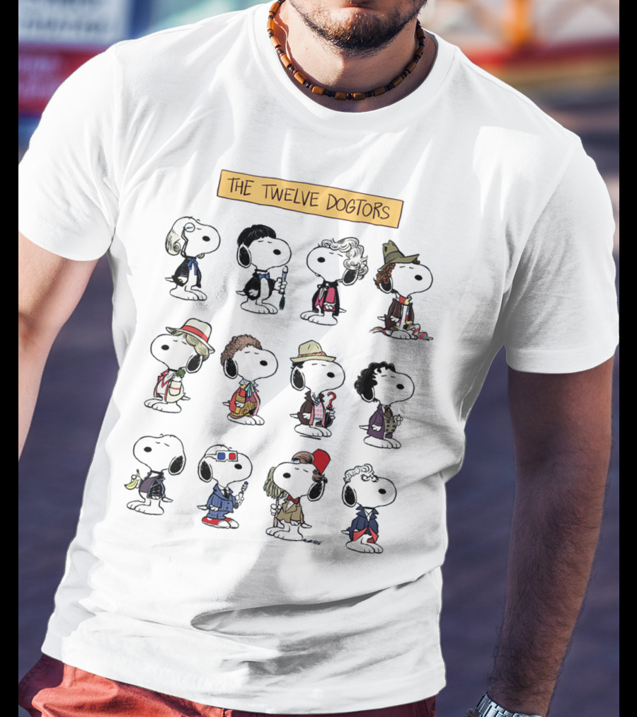 Doctor Snoopwho The Twelve Dogtors Snoopy Peanuts T-Shirt