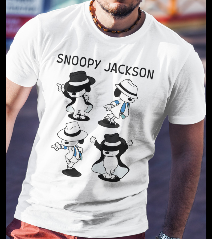 Snoopy Jackson Dancing Moves Peanuts Movie T-Shirt