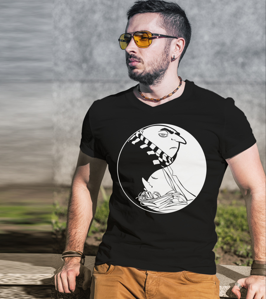 Gru And Dru Yin Yang Minions Despicable Me Sibling Symbol Harmony T-Shirt