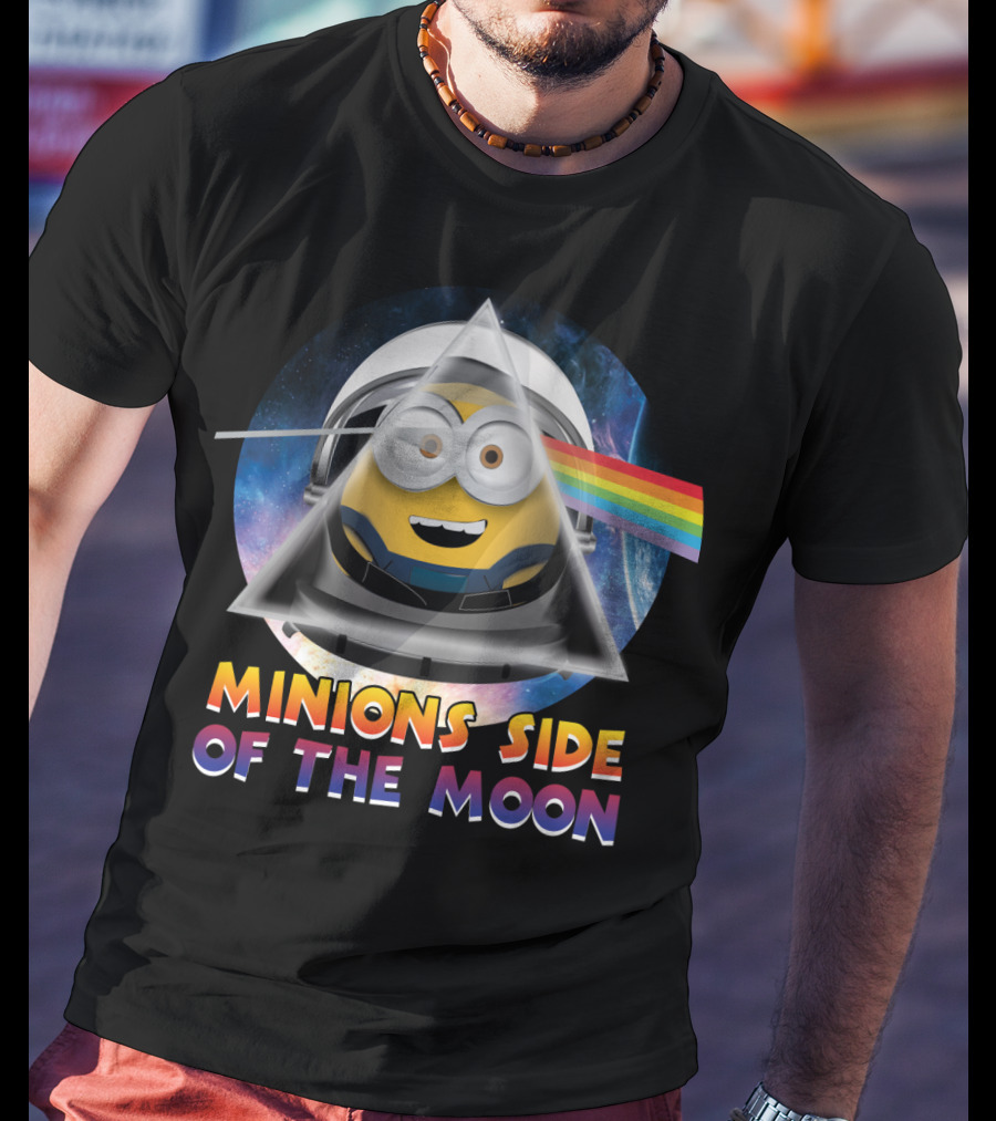 Minions Side Of The Moon Despicable Me Parody Pink Floyd T-Shirt