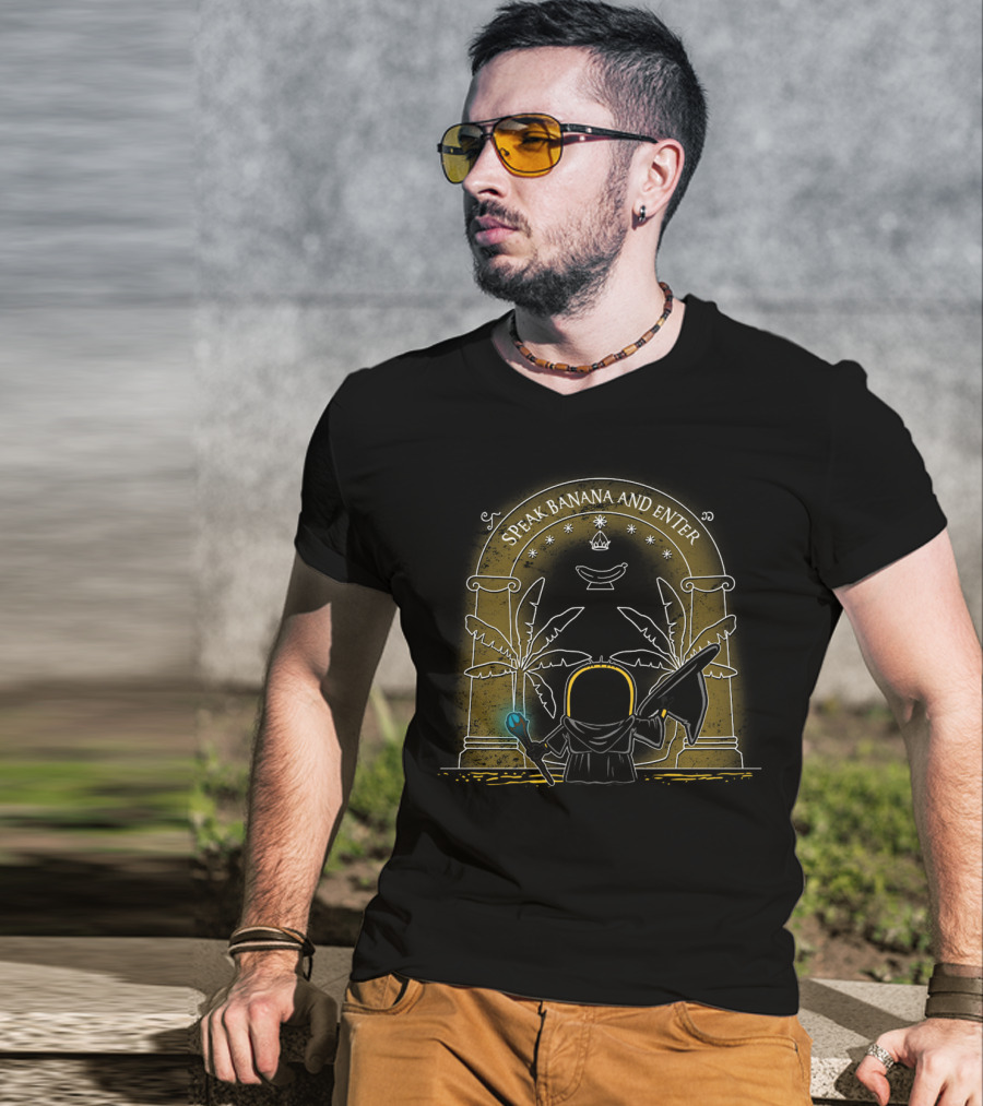 Speak Banana And Enter Despicable Me Minions Portal Scene T-Shirt