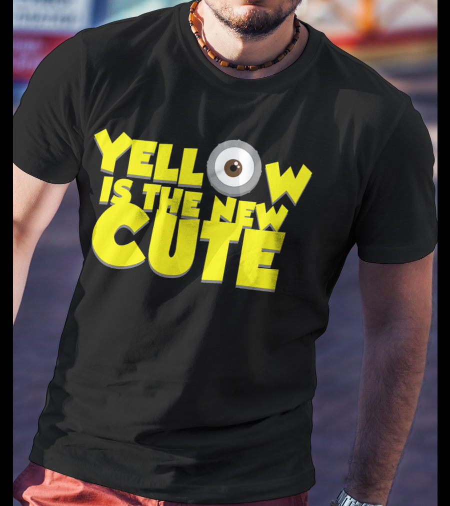 Yellow Is The New Cute Despicable Me Minions Eye T-Shirt