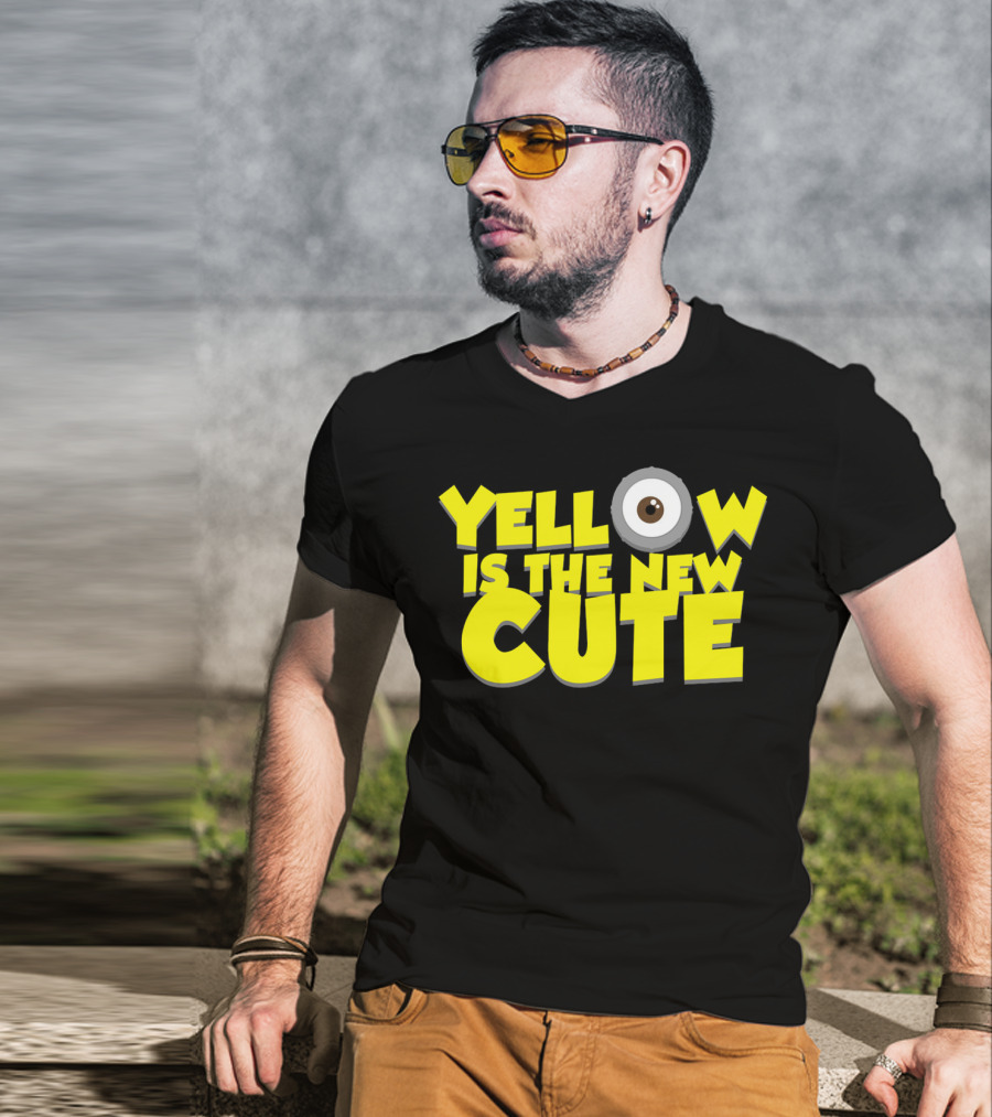 Yellow Is The New Cute Despicable Me Minions Eye T-Shirt