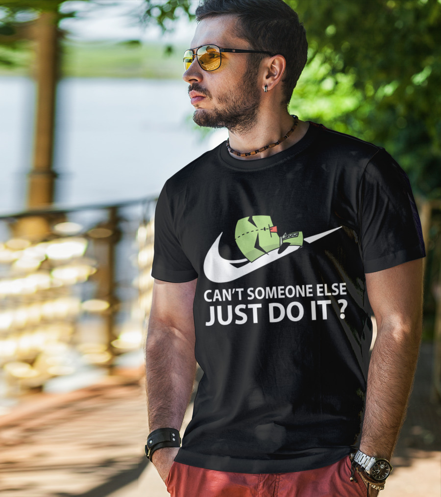 Gir Invader Zim Can't Someone Else Just Do It Swoosh T-Shirt
