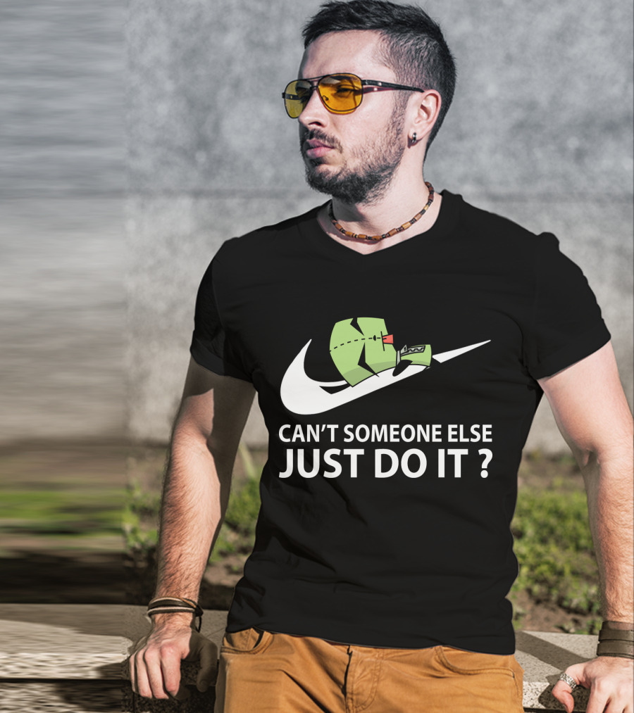 Gir Invader Zim Can't Someone Else Just Do It Swoosh T-Shirt