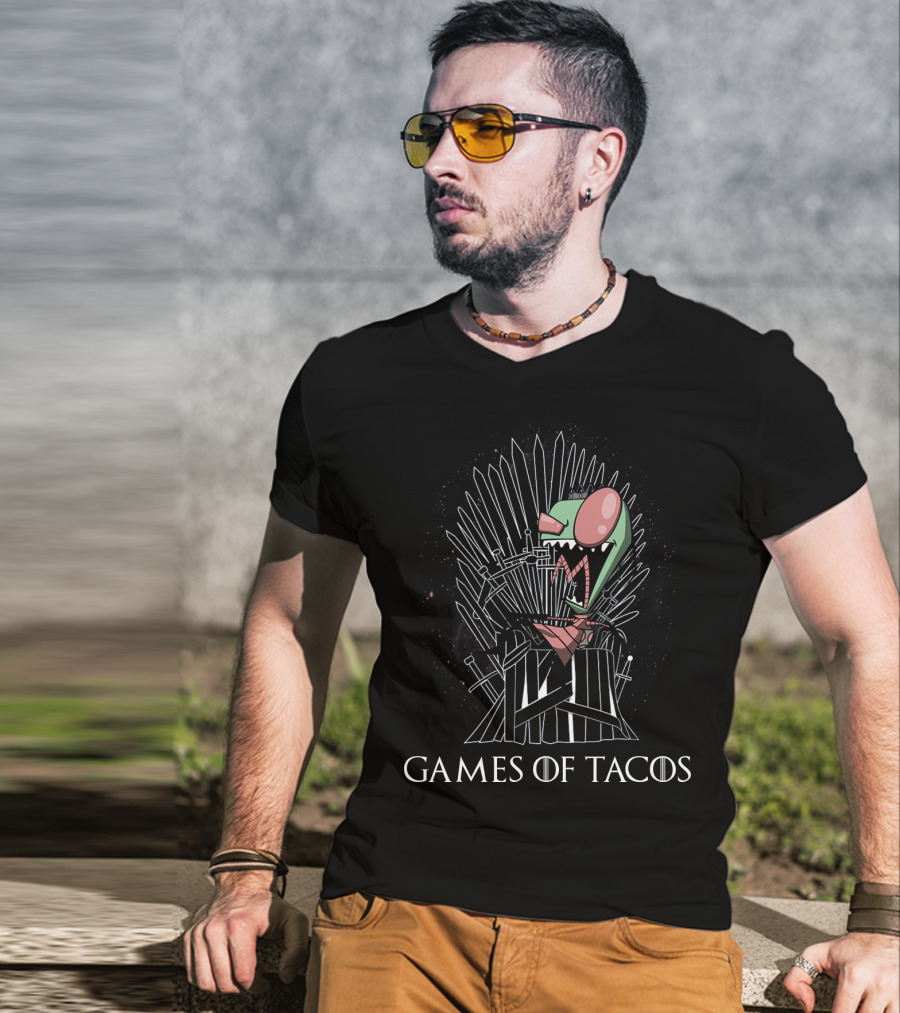 Games Of Tacos Gir Invader Zim Thrones T-Shirt