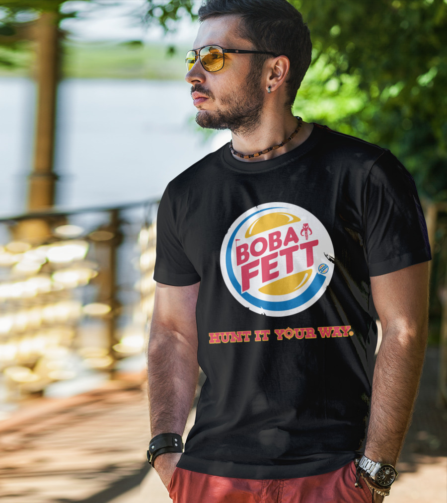 Hunt It Your Way Boba Fett Star Wars Burger T-Shirt