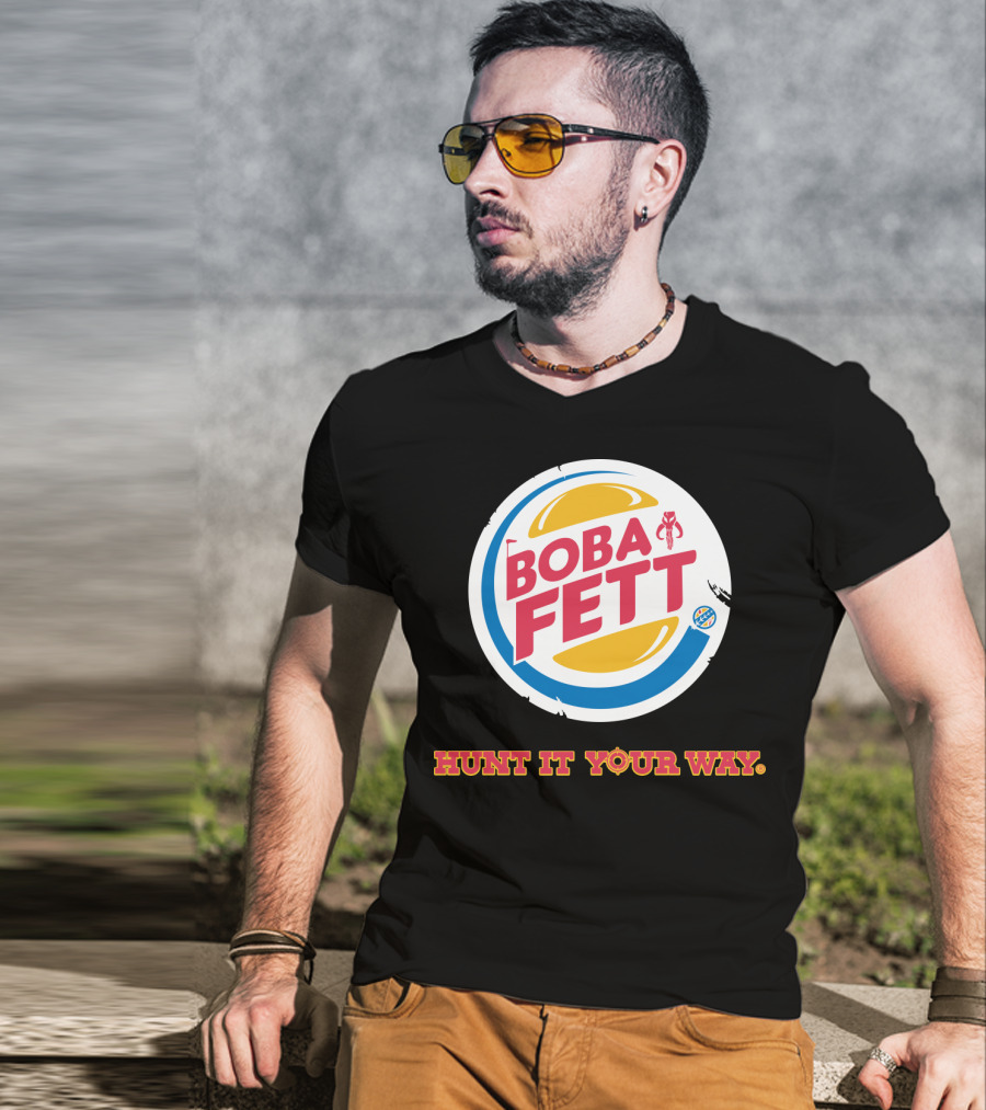 Hunt It Your Way Boba Fett Star Wars Burger T-Shirt