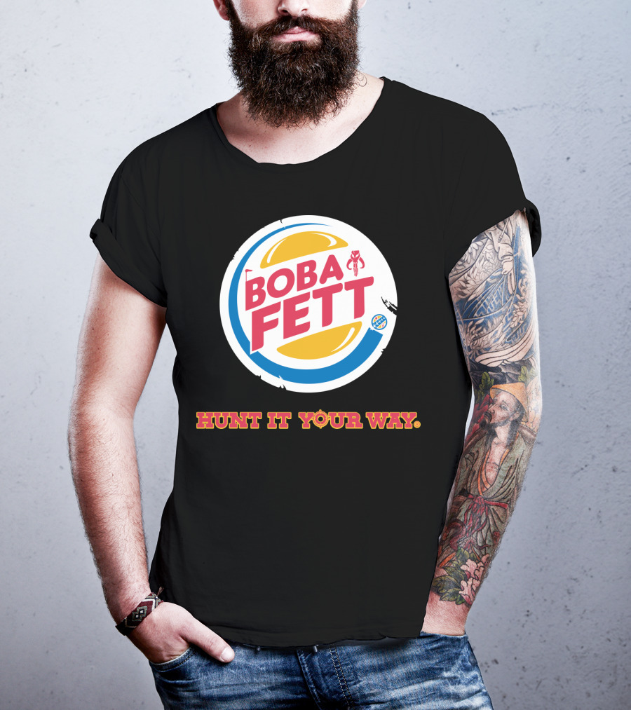 Hunt It Your Way Boba Fett Star Wars Burger T-Shirt