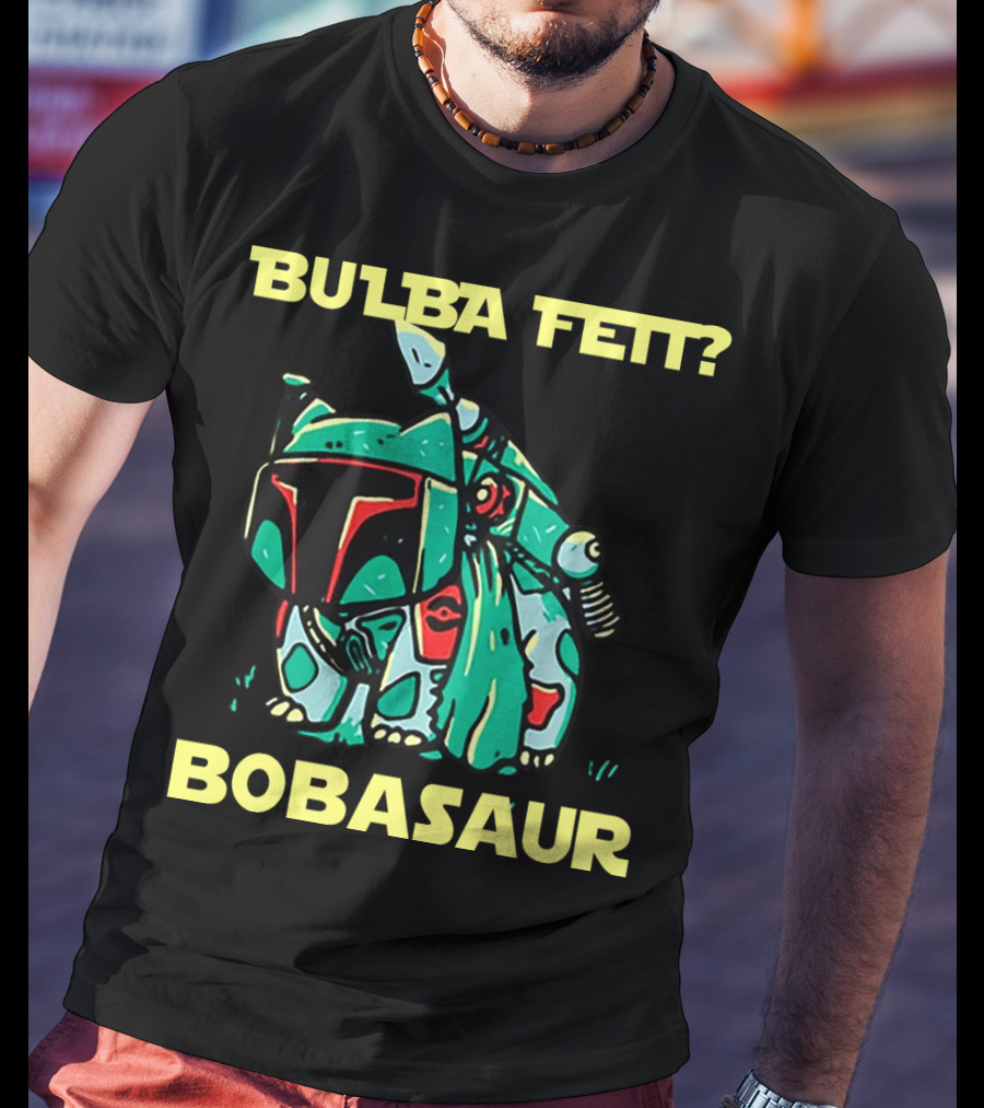 Bulba Fett Bobasaur Star Wars Crossover T-Shirt